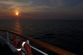 Sonnenuntergang auf dem Weg nach Kiel