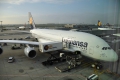 A380 vor dem Abflug in Frankfurt