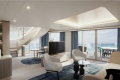 MS 8 Große Freiheit Suite Wohnzimmer mit Treppe
