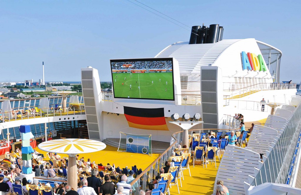 Fussballfieber auf AIDA