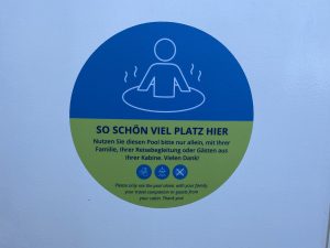 Schild Poolnutzung