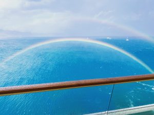 Regenbogen auf AIDAblu