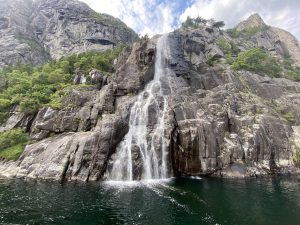 Wasserfall im Lysefjord