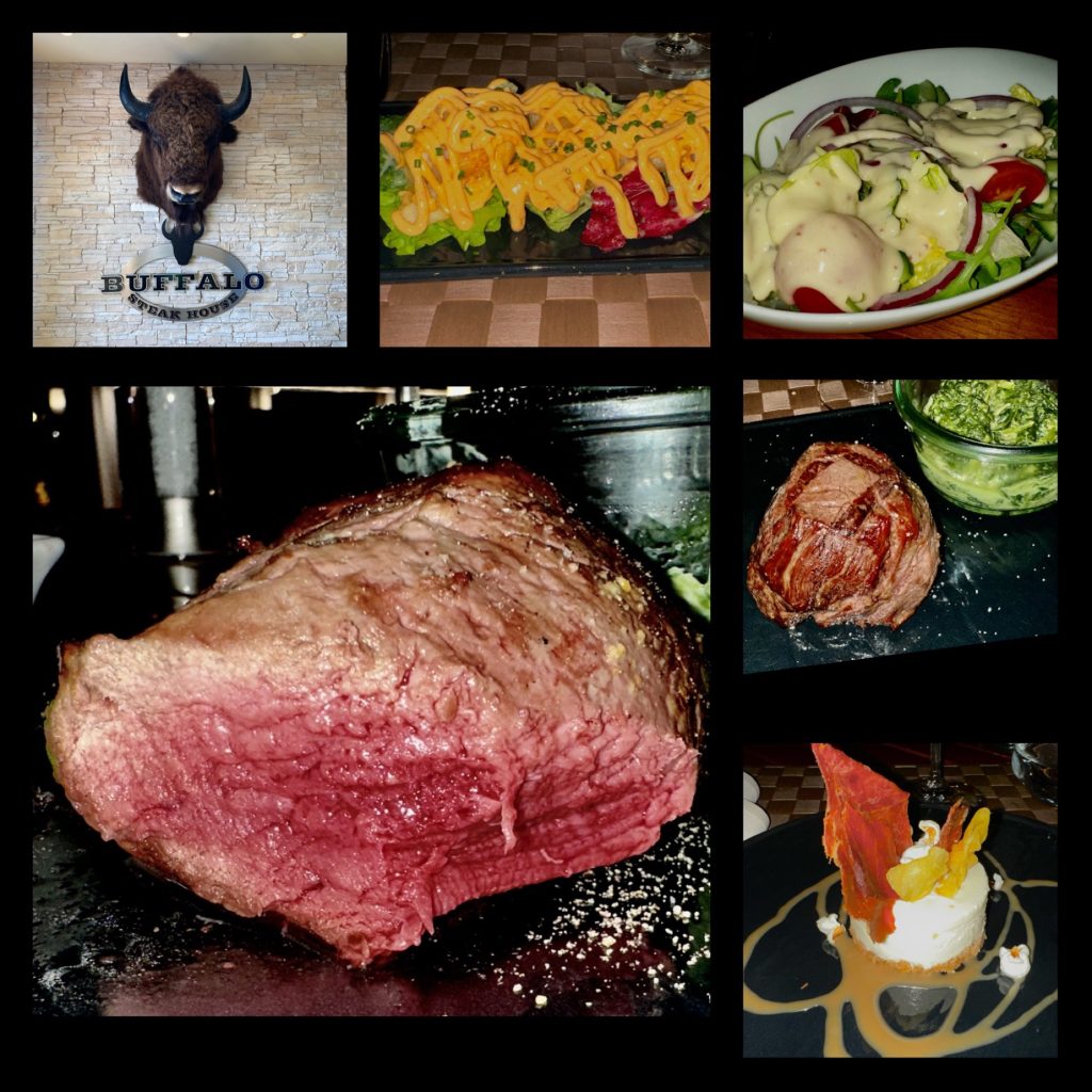 Abendessen im Buffalo Steak House