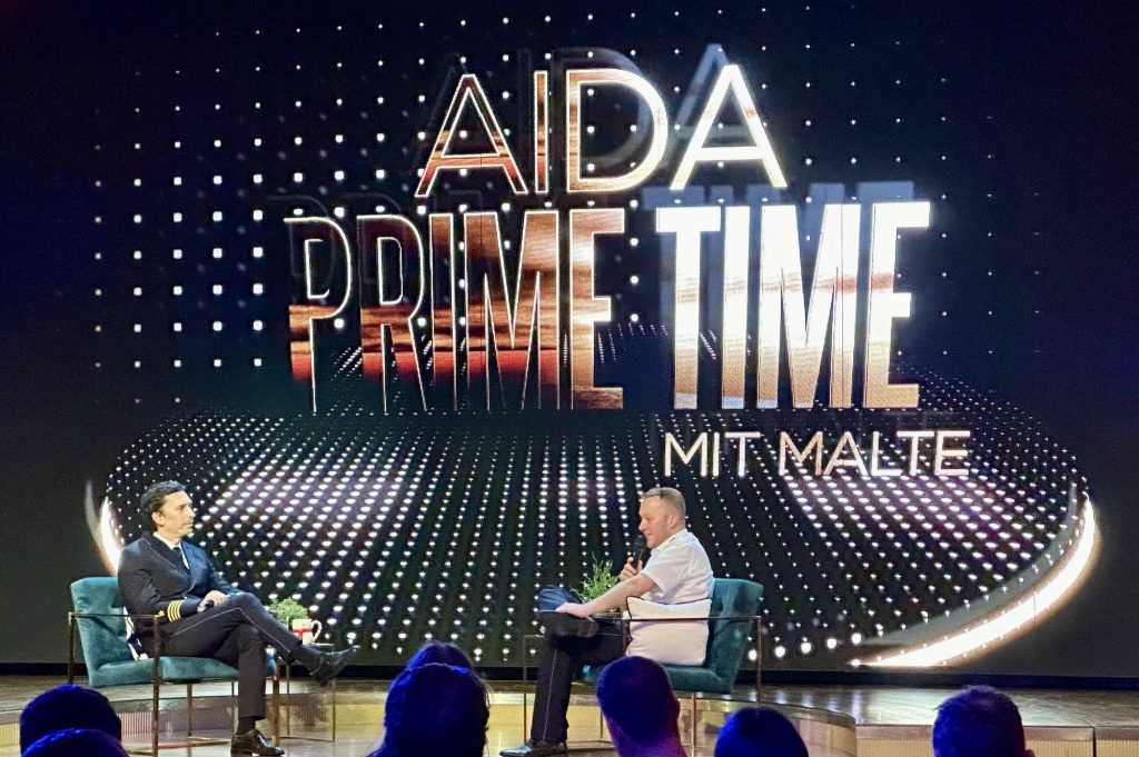 AIDA Prime Time mit Kapitän Falk Bleckert