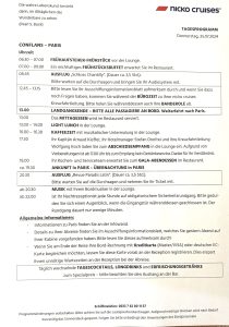 Tagesprogramm