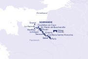 Routenkarte "Romantische Seine" (Bildquelle: nicko cruises Schiffsreisen GmbH)